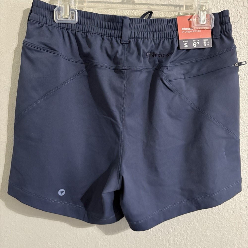 bird dogs Suburban Meyer Khaki Shorts Mens Small 6" Navy Stretch Performance NWT - Picture 3 of 12